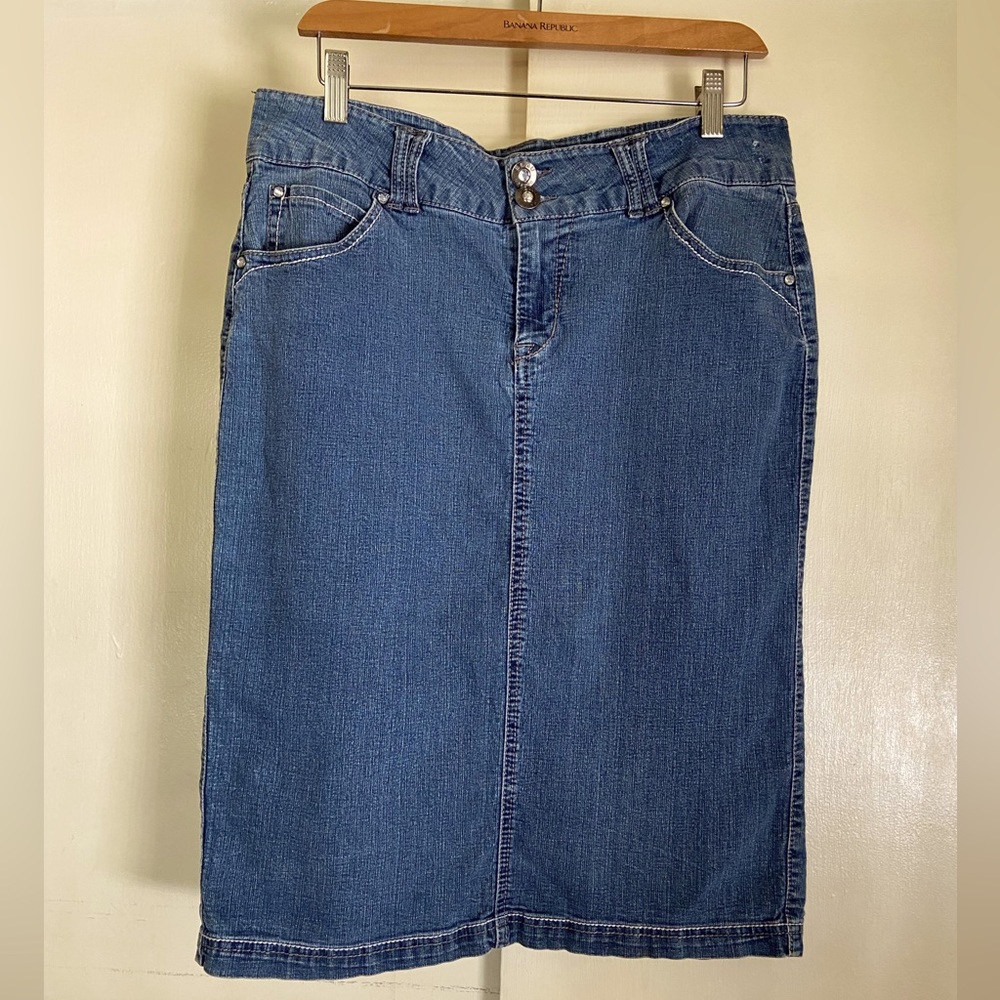 Beau Dawson Pencil Denim Skirt, Size 10